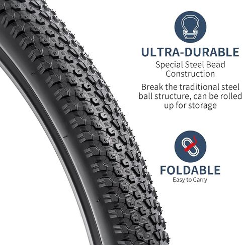 YUNSCM 2-PCS 27.5" Mountain Bike Tires 27.5 x 2.10/52-584 Compatible with 27.5x2.10 Bike Bicycle Tires(Y-1019) in Saudi Arabia