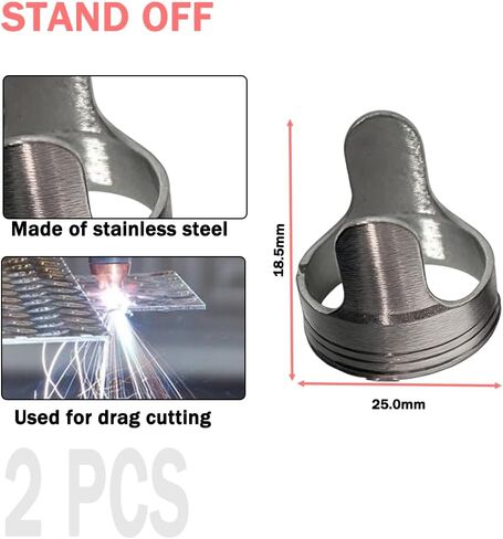 مجموعة المواد الاستهلاكية لقاطع البلازما IPT40 مكونة من 24 قطعة | متوافق مع YESWELDER CUT 55DS Pro/CUT 65DS | أقطاب/أطراف من النحاس والفولاذ المقاوم للصدأ (القطب الكهربائي، الفوهة، غطاء التثبيت) in Kuwait