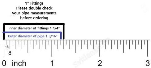 2pcs 3 Way T Shaped 1" Canopy Fitting (FTB) - Fits 1" EMT Pipe that has an outer diameter of 1 3/16" in Saudi Arabia