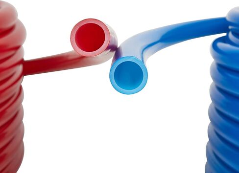 EFIELD 3/4 Inch Pex-A Tubing 100 ft Blue +100 ft Red, Pipe Cutter, 15 PCS 3/4-inch Pex Brass Expansion Fitting (Coupler, Elbow, Tee 5 PCS/each), 50 Pcs 3/4-inch Expansion Rings,(YRB99) in Saudi Arabia