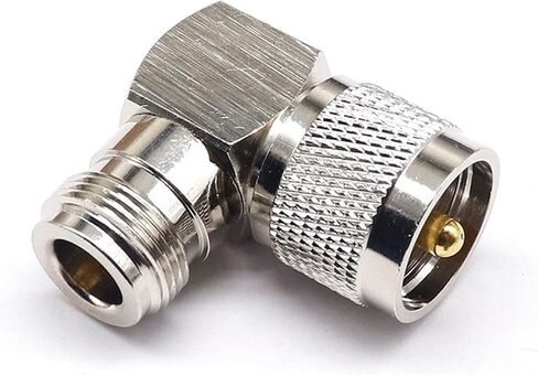 UHF-J/N-KW RF Coaxial Adapter High Frequency Adapter UHF Male to N Female Elbow 1Pcs in Saudi Arabia