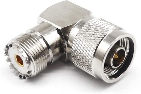 N/UHF-JKW High Frequency Coaxial Adapter N Revolution UHF Female Elbow N Revolution SL16 Female 1Pcs in Saudi Arabia