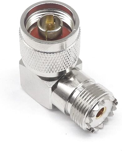 N/UHF-JKW High Frequency Coaxial Adapter N Revolution UHF Female Elbow N Revolution SL16 Female 1Pcs in Saudi Arabia
