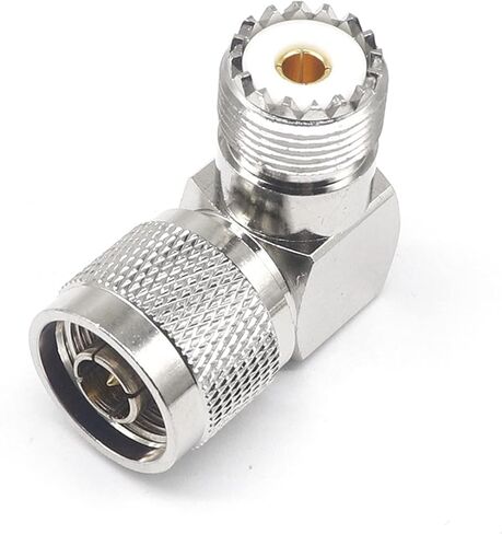 N/UHF-JKW High Frequency Coaxial Adapter N Revolution UHF Female Elbow N Revolution SL16 Female 1Pcs in Saudi Arabia