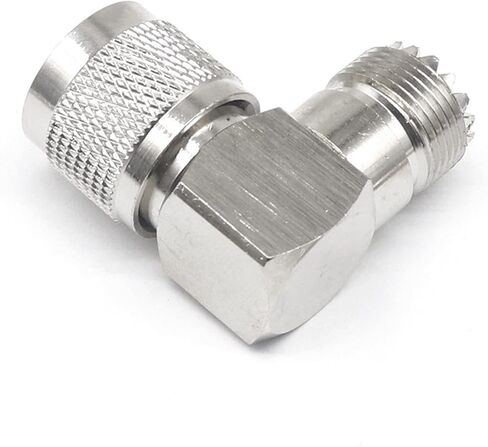 N/UHF-JKW High Frequency Coaxial Adapter N Revolution UHF Female Elbow N Revolution SL16 Female 1Pcs in Saudi Arabia