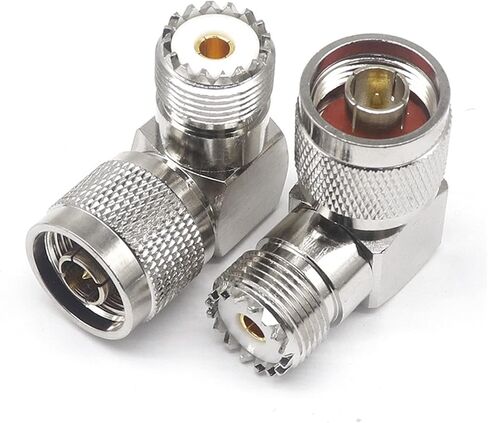 N/UHF-JKW High Frequency Coaxial Adapter N Revolution UHF Female Elbow N Revolution SL16 Female 1Pcs in Saudi Arabia