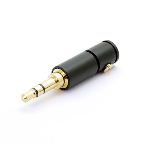2PCS 3 Poles 3.5mm Stereo Connector with Screw Lock Jack 3.5mm Stereo Male Plug Wire Connector Headphone Jack in Kuwait