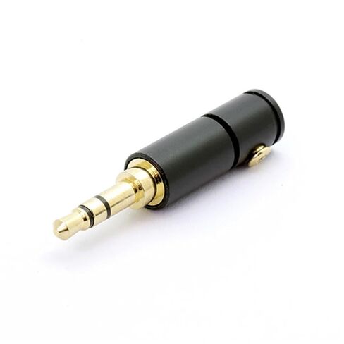 2PCS 3 Poles 3.5mm Stereo Connector with Screw Lock Jack 3.5mm Stereo Male Plug Wire Connector Headphone Jack in Kuwait