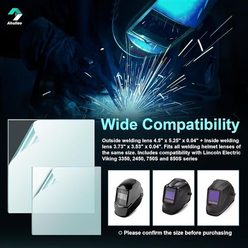 3350 Welding Helmet Lens for Lincoln Electric Viking Welding Hood Cover Clear Lenses - KP3044-1 KP2898-1 (10 PCS Inside + 10 PCS Outside) in Saudi Arabia