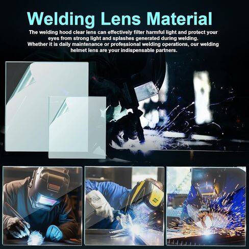3350 Welding Helmet Lens for Lincoln Electric Viking Welding Hood Cover Clear Lenses - KP3044-1 KP2898-1 (10 PCS Inside + 10 PCS Outside) in Saudi Arabia