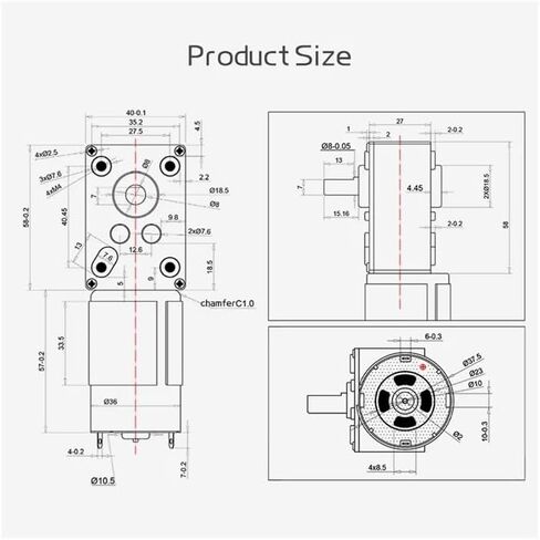 12V Single 27RPM 5840-555 Turbo Worm Reducer Electronic Starter Can Switch Forward and Reverse Speed Regulation in Saudi Arabia