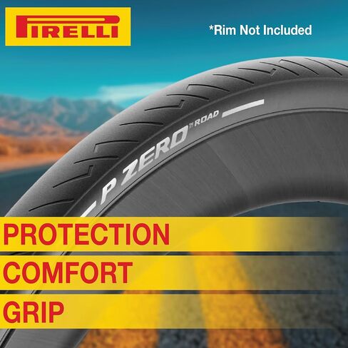 Pirelli P Zero Road Bike Tire 28-622 (700x28c) - Tube Type Bicycle Tire, Durable All-Round Performance, High Grip, Clincher Tire for Road Cycling - EVO Compound, TechBELT Construction w/Keychain in Saudi Arabia