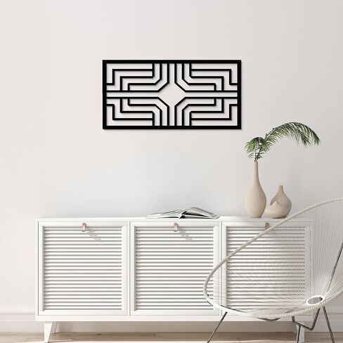 GlintHome Black and White Metal Wall Art - Flower Butterflies and Cat Decor Wall Sculptures for Home Bedroom Living Room Bathroom Kitchen Office Garden Wall Decoration in Saudi Arabia