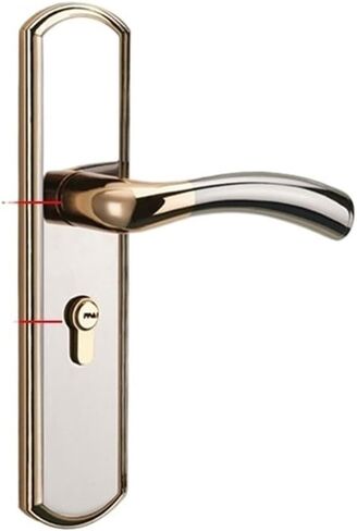 قفل باب بدون ثقب، قفل باب داخلي بديل لغرفة النوم والمنزل متعدد الوظائف، قفل باب خشبي قديم، مقبض باب (145 قفل لسان 65-35-50 مم) in Kuwait