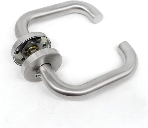 304 الفولاذ المقاوم للصدأ سبليت قفل HC3008 مقبض قفل مزدوج منحني مقبض داخلي باب مكتب قفل الباب in Kuwait
