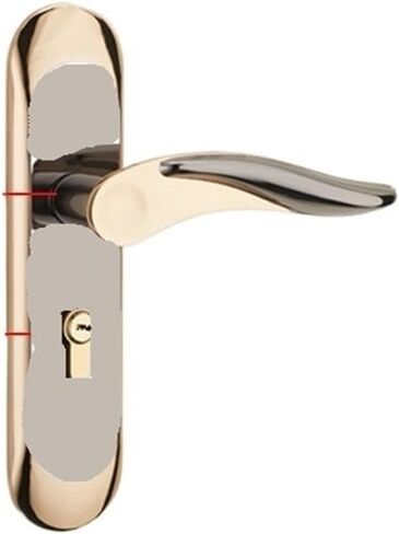 Door Lock Without Punching Indoor Door Lock Replacement Bedroom Home Multi-Functional Door Lock Old Wooden Door Lock Door Handle(A 145 Lock Lock Tongue 65-35-50mm) in Kuwait