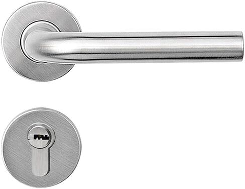 304 الفولاذ المقاوم للصدأ سبليت قفل HC3007 مقبض قفل واحد منحني مقبض داخلي باب مكتب قفل الباب in Kuwait