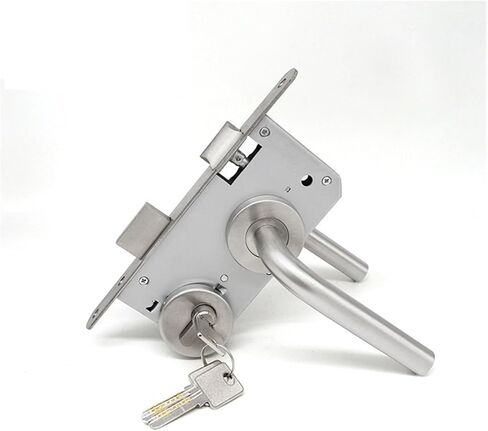 304 الفولاذ المقاوم للصدأ سبليت قفل HC3007 مقبض قفل واحد منحني مقبض داخلي باب مكتب قفل الباب in Kuwait