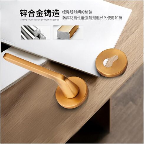 Bedroom Door Lock Split Silent Handle Modern Simple Door Lock zinc Alloy Indoor Door Lock(Yahei Silent Lock) in Kuwait
