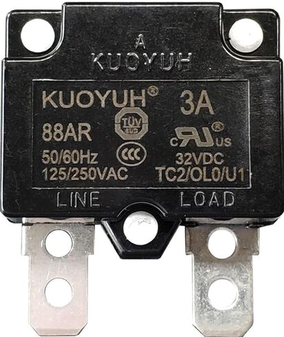KUOYUH Circuit Breaker 88AR Series 125/250VAC 50/60Hz (1pc) (30 Amp) in Saudi Arabia