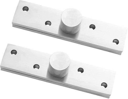 DOITOOL 2pcs 360 Degree Hidden Door Hinges Heavy Duty Stainless Steel Pivot Hinges Small Size Center Shaft Concealed Rotation for Cabinet and Interior Doors in Saudi Arabia
