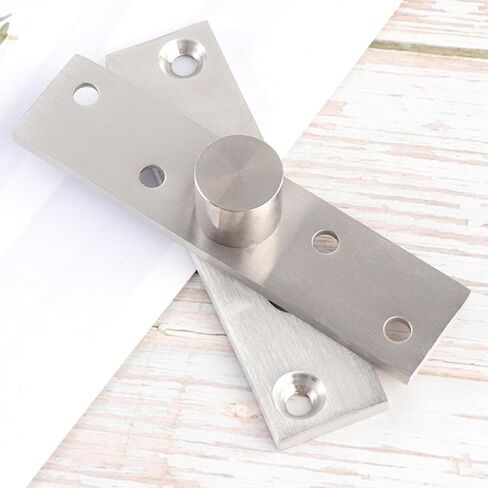 DOITOOL 2pcs 360 Degree Hidden Door Hinges Heavy Duty Stainless Steel Pivot Hinges Small Size Center Shaft Concealed Rotation for Cabinet and Interior Doors in Saudi Arabia