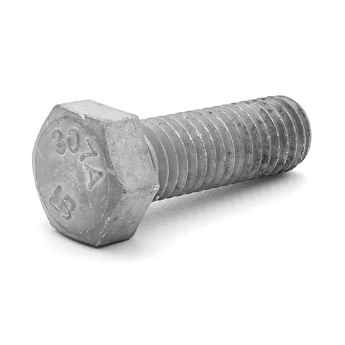 1/4"-20 x 1 (100 Pcs) Hot Dipped Galvanized Hex Bolt Kit W/100 Hex Nuts for Exterior Use Commercial Grade 307A, Full Thread - by Fastener Depot in Saudi Arabia