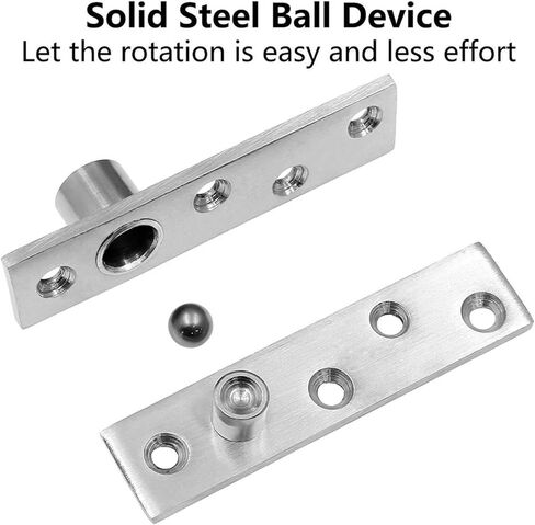 Pivot Hinges, 360 Degree Rotation Axis Hidden Door Pivot Hinges Location Shaft Furniture in Saudi Arabia