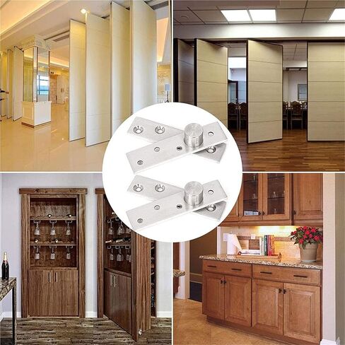 Pivot Hinges, 360 Degree Rotation Axis Hidden Door Pivot Hinges Location Shaft Furniture in Saudi Arabia