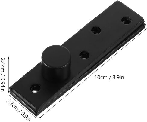 VALICLUD Stainless Heavy Duty Pivot Hinge for Wood Doors Invisible Up-Down Swinging Interior Door Hardware Matte Black Large Offset in Kuwait