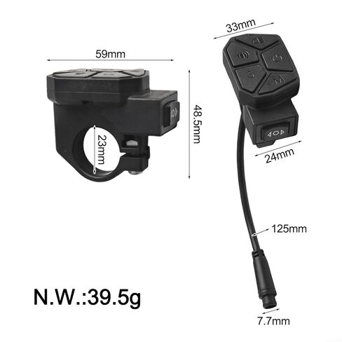 Ebike Light Switch Turn Signal Switch, 6 Pin Waterproof Electric Scooter Control Button with for Horn and Headlight Functions, in Saudi Arabia