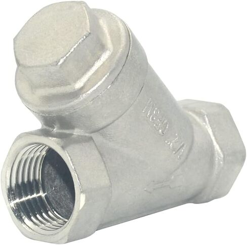 صمام فلتر شبكي مصفاة، صمام فحص أنثى 800WOG Y-Spring NPT، من الفولاذ المقاوم للصدأ SS316 CF8M (1/2 بوصة) in Kuwait
