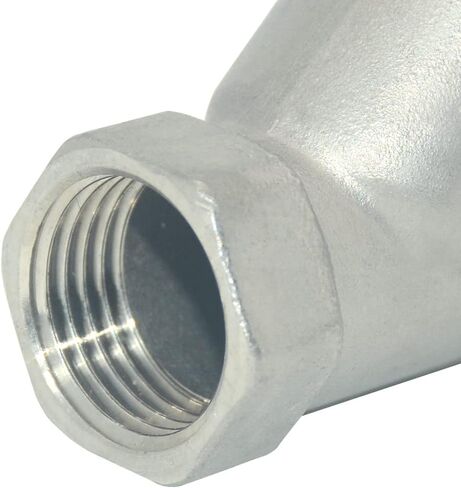 صمام فلتر شبكي مصفاة، صمام فحص أنثى 800WOG Y-Spring NPT، من الفولاذ المقاوم للصدأ SS316 CF8M (1/2 بوصة) in Kuwait