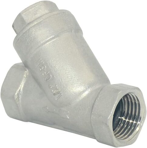صمام فلتر شبكي مصفاة، صمام فحص أنثى 800WOG Y-Spring NPT، من الفولاذ المقاوم للصدأ SS316 CF8M (1/2 بوصة) in Kuwait