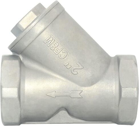 صمام فلتر شبكي مصفاة، صمام فحص أنثى 800WOG Y-Spring NPT، من الفولاذ المقاوم للصدأ SS316 CF8M (1/2 بوصة) in Kuwait