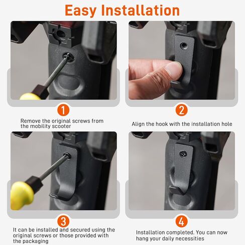 Metal Front Hook for Vive Wheel Mobility Scooter, Hooks for Scooter Parts Accessories in Saudi Arabia