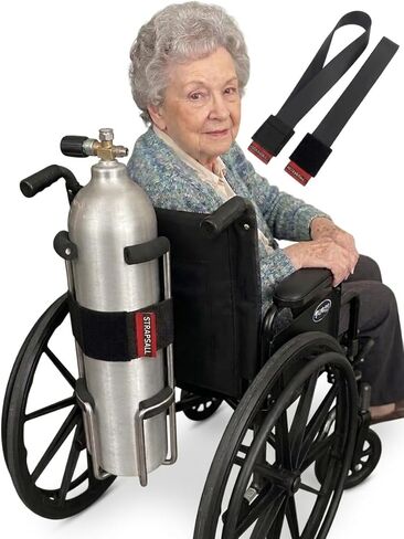 SteadyHold Pro™ Rubber Grip Straps for Wheelchairs, Walkers, and Rollators - Secure Oxygen Tanks & Essentials by SnakeStrap™ in Saudi Arabia