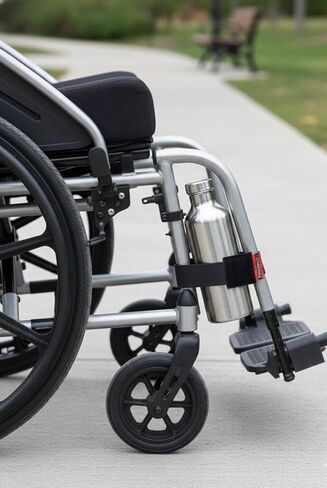 SteadyHold Pro™ Rubber Grip Straps for Wheelchairs, Walkers, and Rollators - Secure Oxygen Tanks & Essentials by SnakeStrap™ in Saudi Arabia