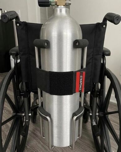 SteadyHold Pro™ Rubber Grip Straps for Wheelchairs, Walkers, and Rollators - Secure Oxygen Tanks & Essentials by SnakeStrap™ in Saudi Arabia