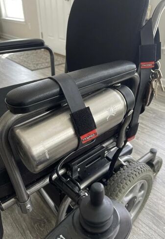 SteadyHold Pro™ Rubber Grip Straps for Wheelchairs, Walkers, and Rollators - Secure Oxygen Tanks & Essentials by SnakeStrap™ in Saudi Arabia