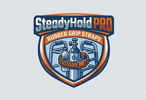 SteadyHold Pro™ Rubber Grip Straps for Wheelchairs, Walkers, and Rollators - Secure Oxygen Tanks & Essentials by SnakeStrap™ in Saudi Arabia
