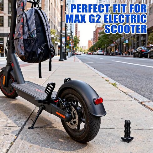 واقي الطين الخلفي من البلاستيك الأسود المتوافق مع Segway Ninebot Max G2 - ملحق دعامة الحاجز، مثالي للتنقل اليومي وركوب الخيل في الهواء الطلق in Kuwait