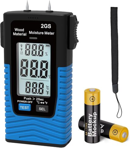 مقياس رطوبة الخشب الرقمي، جهاز كشف تسرب المياه من نوع HOLDPEAK، جهاز اختبار الرطوبة المحمول مع مؤشرات LED، قياس درجة الحرارة، سجل البيانات، اختبار الرطوبة للحطب، الأرضيات، الحوائط الجافة in Kuwait