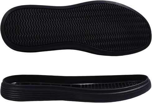 CHGCRAFT Shoe Replacement Rubber Soles for DIY Shoes 1 Pair Rubber Full Out Sole Black Wear Resistant Shoes Sole Raised Shoes Sole for Work Shoes and Boots, 11.8x4.3inch in Saudi Arabia