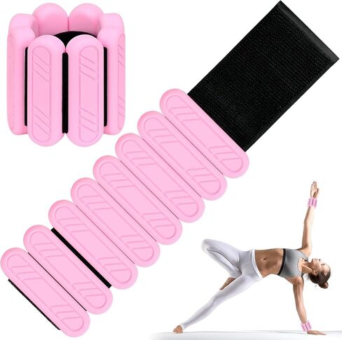 Wrist & Ankle Weights for Women, Adjustable Weights for Leg & Arm,Wearable Ankle Weights for Pilates, Walking, Yoga, Dance, Barre,Gym in Saudi Arabia