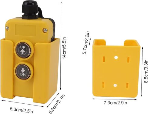 Dump Trailer Remote Control Switch, 12V DC 3 Wire 4 Wire Hydraulic Pump Power Unit Up Down Control Switch with 3 Mounting Methods, Hoist Controller for Crane Lifting in Saudi Arabia