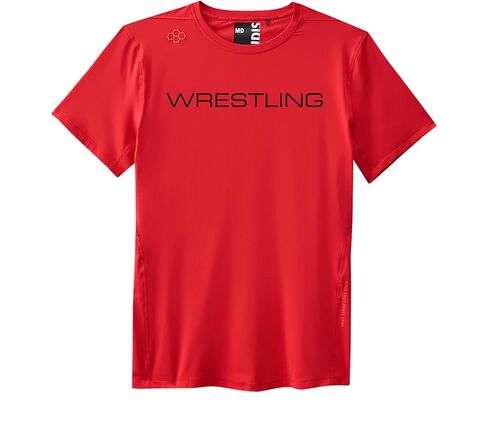 RUDIS Performance T-Shirt with Wrestling Wordmark Red in Saudi Arabia