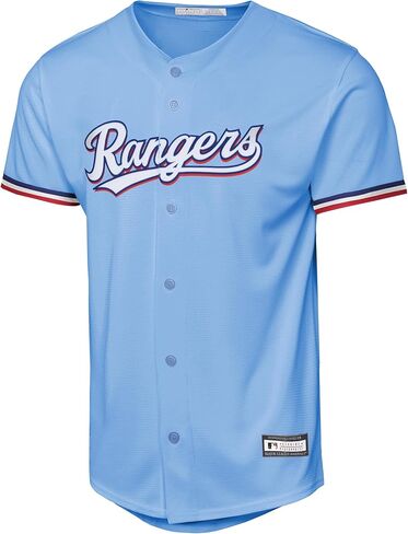 Outerstuff Adolis Garcia Texas Rangers MLB للأطفال الشباب 8-20 جيرسي لاعب بديل أزرق فاتح in Kuwait