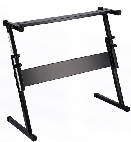 Z-shaped Electronic Keyboard Stand, Adjustable Height and Width, Stable Support for 61/88-key Keyboards|Ideal for Home Practice, Stage Performances, and Studio Recording, Compatible with Most Digital Pianos and Synthesizers in Kuwait