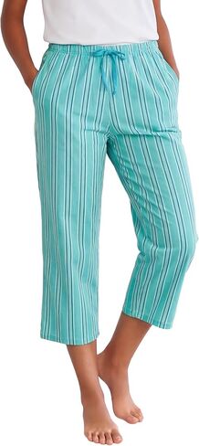 Dreams & Co. Plus Size Woven Sleep Capri Pant in Saudi Arabia